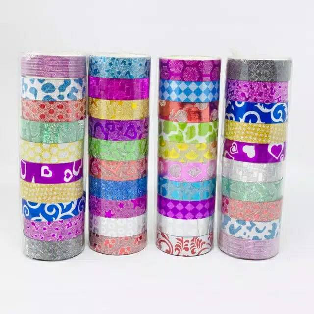 

12 Roll Selotip Toples Fancy Termurah / Solatip Warna Lucu