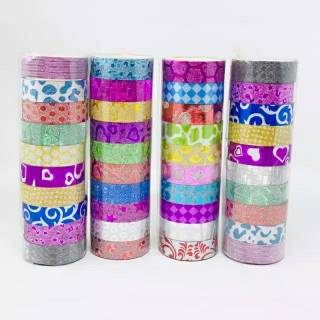 10 Roll Selotip  Fancy Termurah Solatip Warna  Lucu 