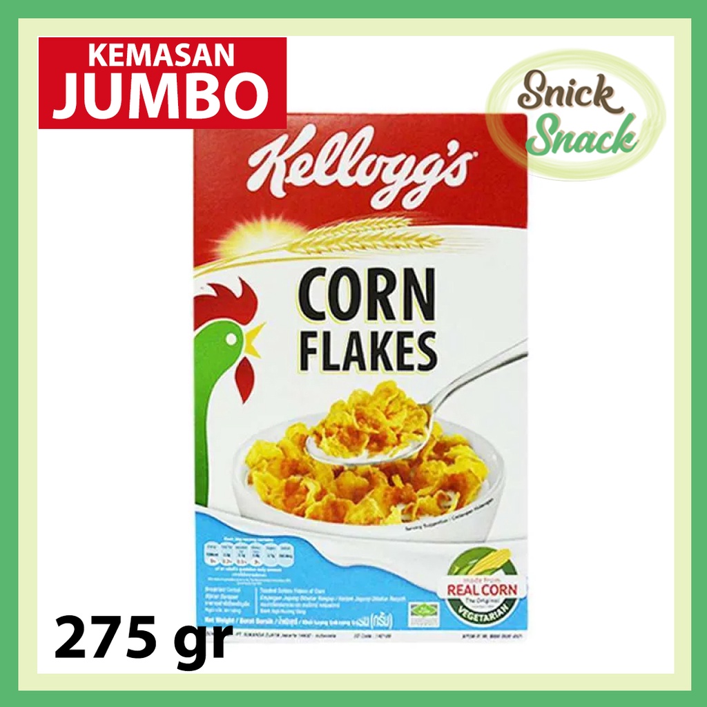 

Kellogs Corn Flakes 275 gr Sereal Kemasan Besar Jumbo Family Pack