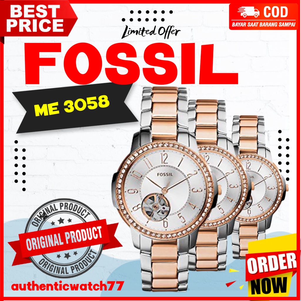 ORIGINAL  JAM TANGAN WANITA ORIGINAL JAM TANGAN WANITA AOUTOMATICFossil ME 3058 Original  Automatic
