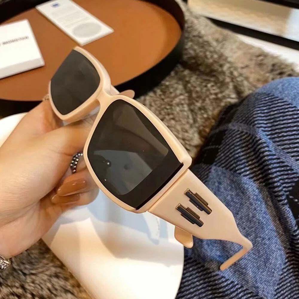 Mxbeauty Kacamata Hitam Persegi Trendy Untuk Pria Bingkai Kecil Rce Kuku Hitam Kacamata Matahari Persegi Panjang Sunglasses