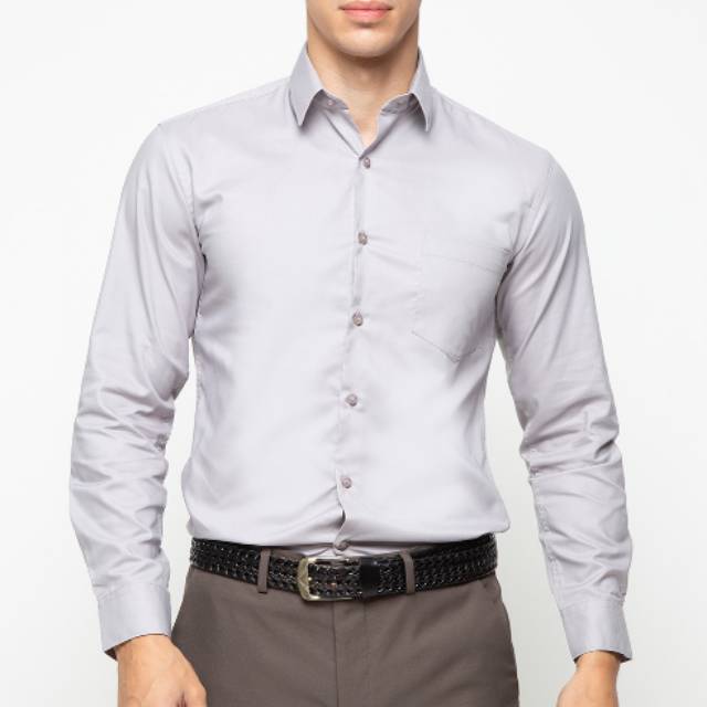 Kemeja merk stanley adam uk. 16 slim fit