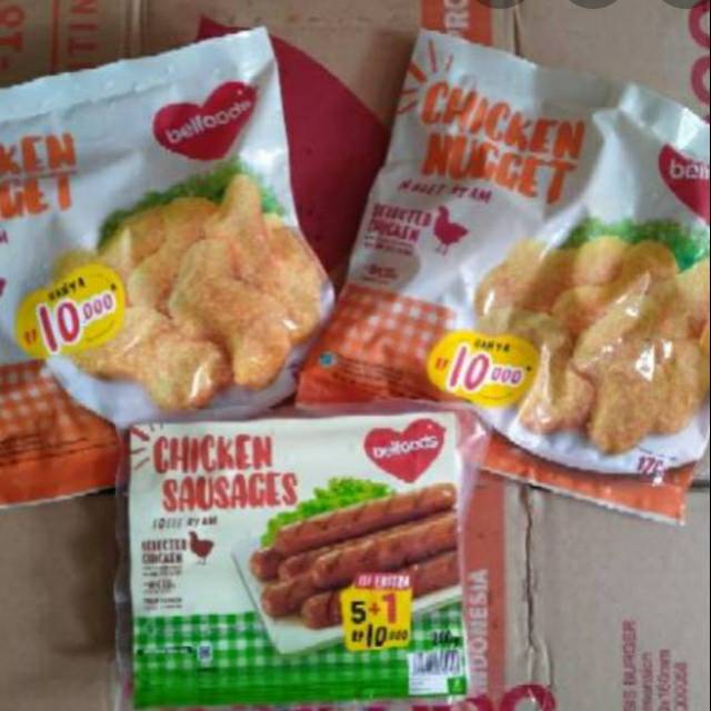 

Paketan belfoods nugget dan sosis