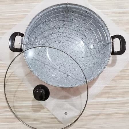 MASPION PORNITO 33 cm - Wajan Enamel Deep Wok 33 cm - Warna Random