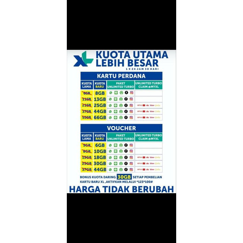 paket XL xtra combo lite