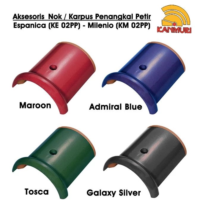 Nok Karpus Penangkal Petir Kanmuri Espanica Milenio Aksesoris Genteng Keramik Berglazur Exclusive