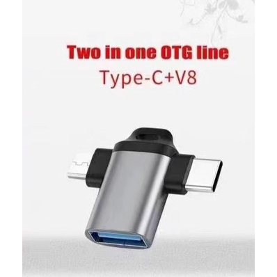 Otg 2in1 otg micro usb android otg tipe c fast charging otg 2 sisi fast charging