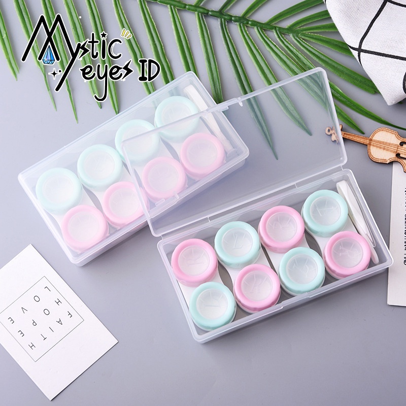 MYSTICEYES Complete Softlens Case / Case Soflens / Kontak Lensa Case Lengkap