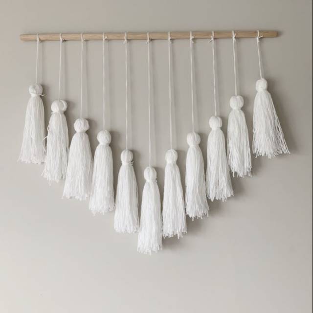 READY STOK) macrame hiasan dinding tassel / macrame wall hanging/ DEKORASI RUMAH