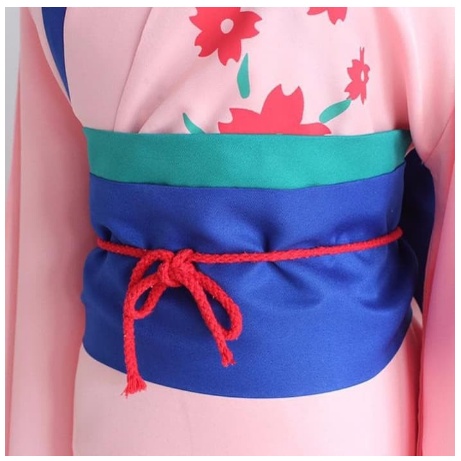 GINTAMA SHIMURA TAE KIMONO YUKATA COSPLAY COSTUME KIMONO JEPANG PINK