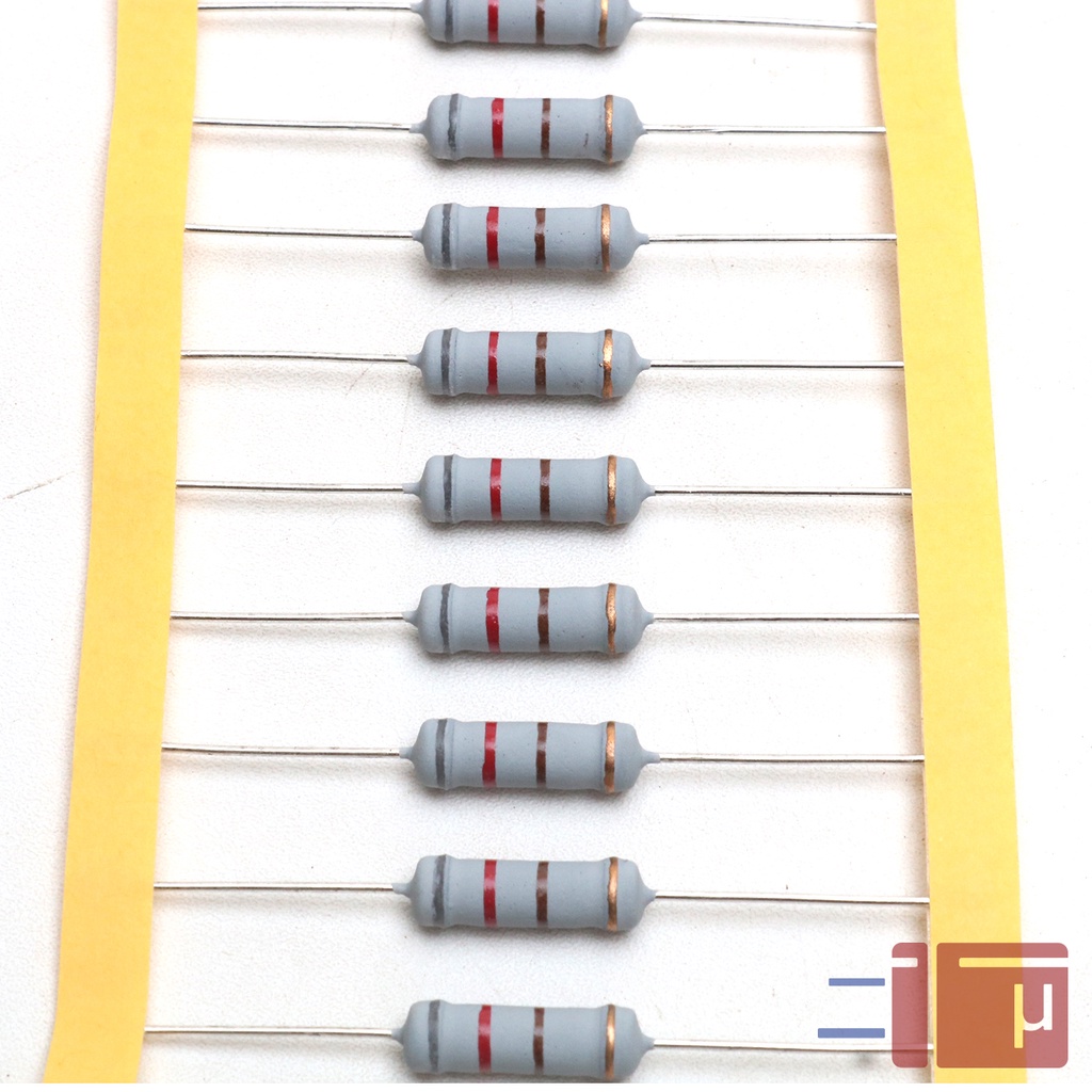 Resistor 820R 820 Ohm 2W Metal Oxide 5% Taiwan Kaki Tembaga