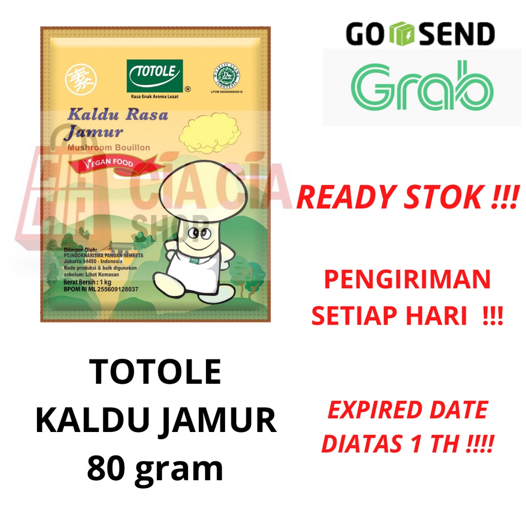 Totole Kaldu Jamur 80gr 80g Halal MUI Bumbu totole kaldu rasa jamur 80 gram