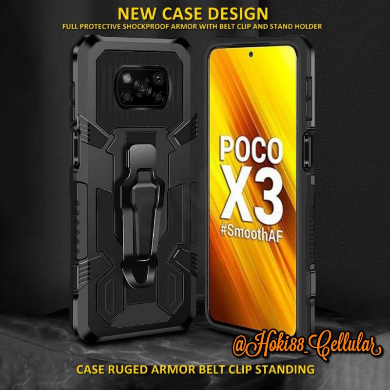 Hard Case Xiaomi Poco X5 Poco X3 Poco X3 Pro Poco C3 Poco F3 Poco M3 Poco M3 Pro Poco M4 Pro 5G Case H8 I-Crystal Transformer Robot Ironman Kickstand