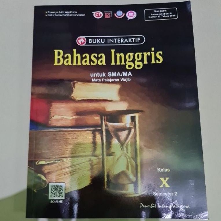 Buku PR/LKS interaktif bahasa inggris kelas X, 10 semester 2 (K13 revisi) intan pariwara, 2021