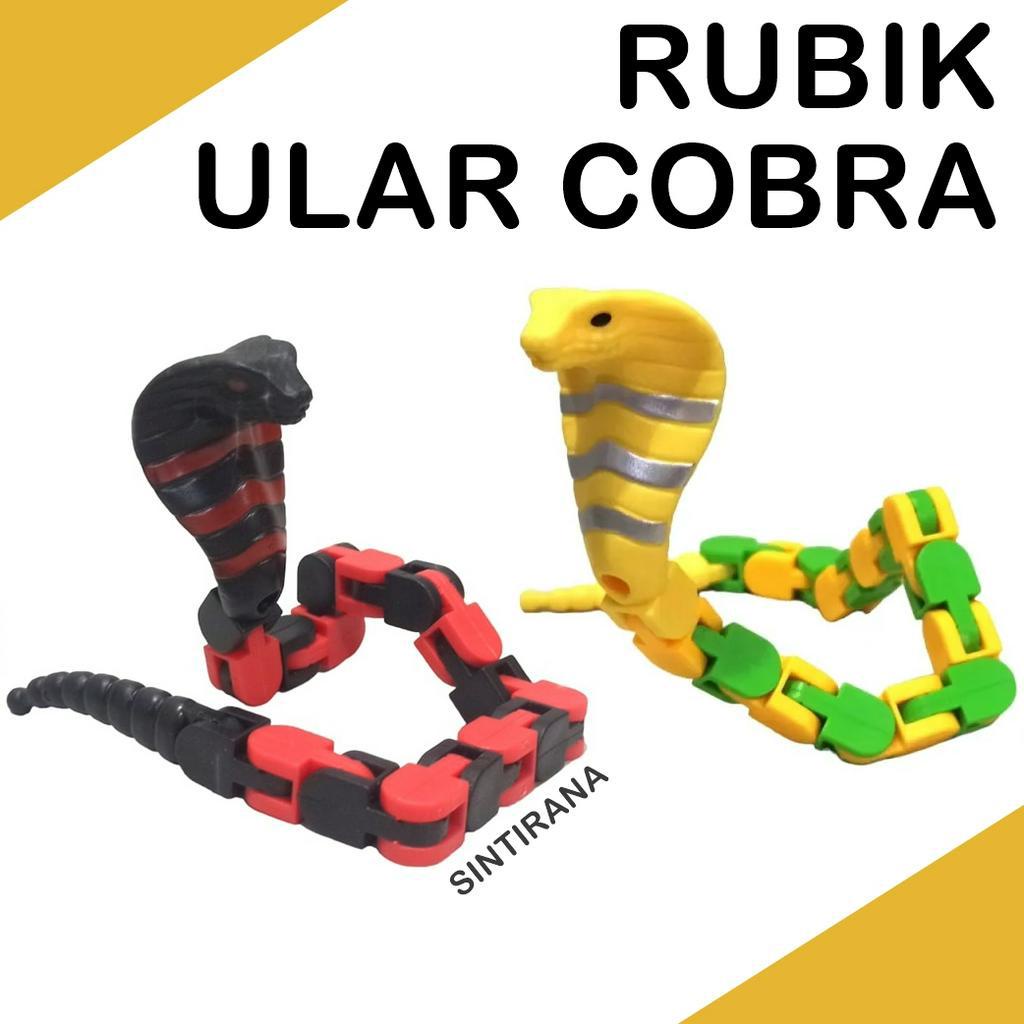 Rubik Ular Cobra Puzzle Mainan Edukasi Rubik Snake Magic Snake