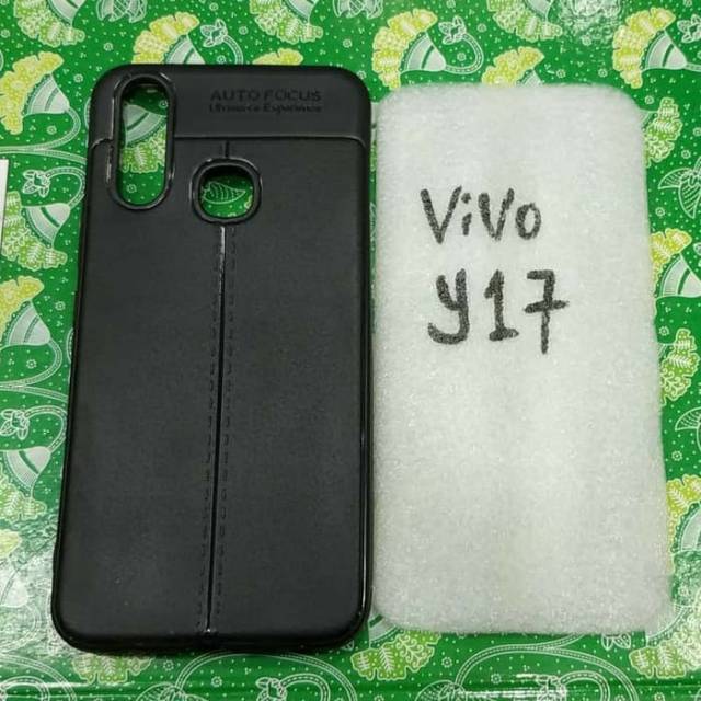 auto focus vivo Y17 silikon karet hitam soft case vivo Y17 mantap karet y17 Vivo murah meriah