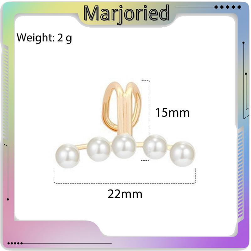 Klip Telinga berbentuk U Mutiara High-end Tanpa Desain Niche Sederhana Wanita Tindik-MJD