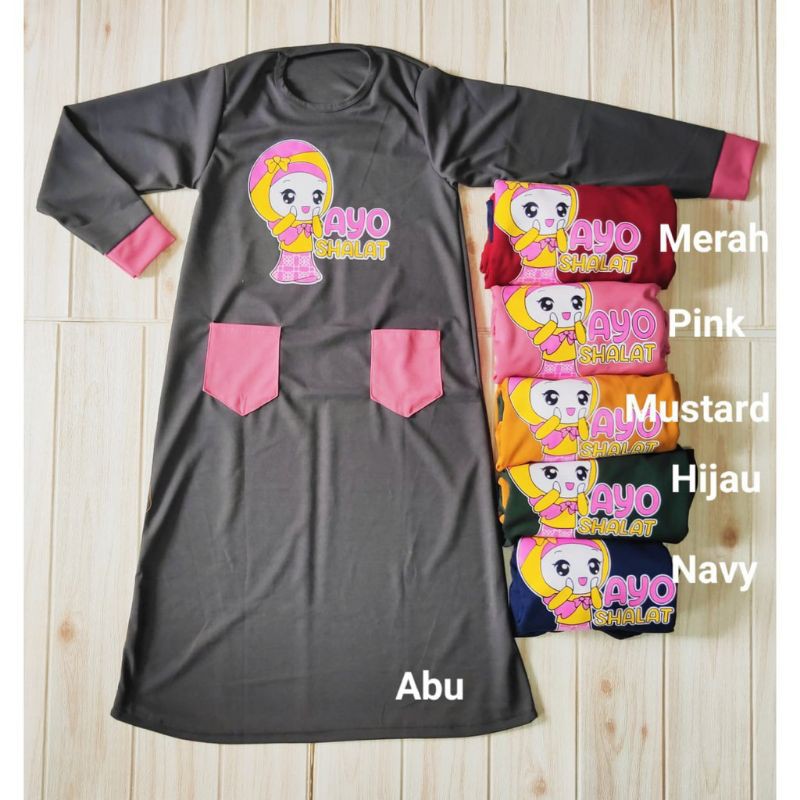 gamis anak 3-9 tahun