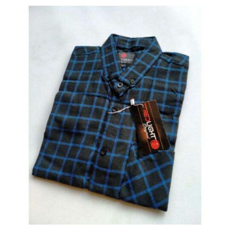 (COD) Kemeja flanel lengan panjang premium kemeja jumbo kotak ( XL - 4XL )