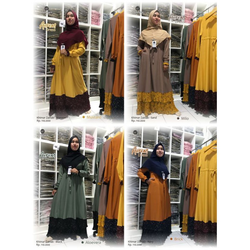 GAMIS PLISKET AURUM BY URFIMUTIYARO