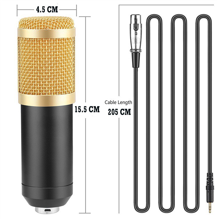 Trend-Karaoke Smule Taffware Professional Condenser Studio Microphone - BM800