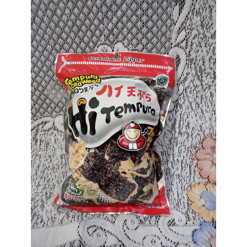 

Tao Kae Noi Hi Tempura Spicy 40gr/Snack Rumpt Laut Crispy Spicy/Seaweed Tempura