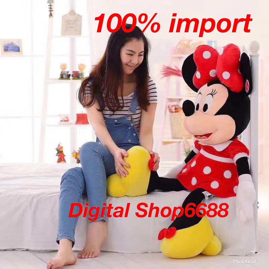 BONEKA MINNIE MOUSE  &amp; MICKEY MOUSE UKURAN TINGGI 1,1 METER (100% IMPORT)