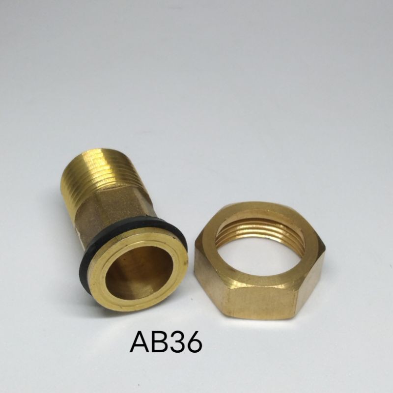 Water meter couple 1/2 inch kuningan AB36