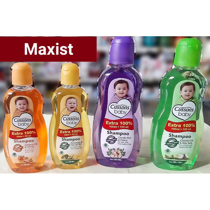 Shampoo Cussons Baby 50ml + 50 ml / 100ml + 100 ml Shampo Cusson 50 + 50 ml / 100 + 100 ml