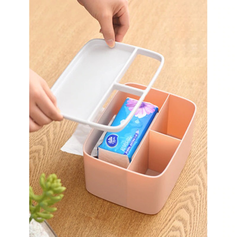 ECOCO Storage Box Kotak Penyimpanan Office Desk Organizer LF890GRY