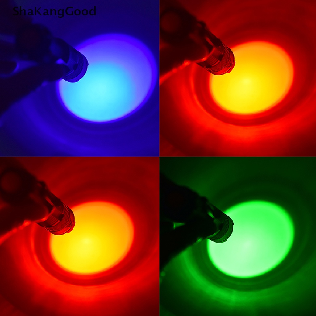 Lampu Senter Led Night Vision Warna Merah Hijau Biru Untuk Camping Berburu