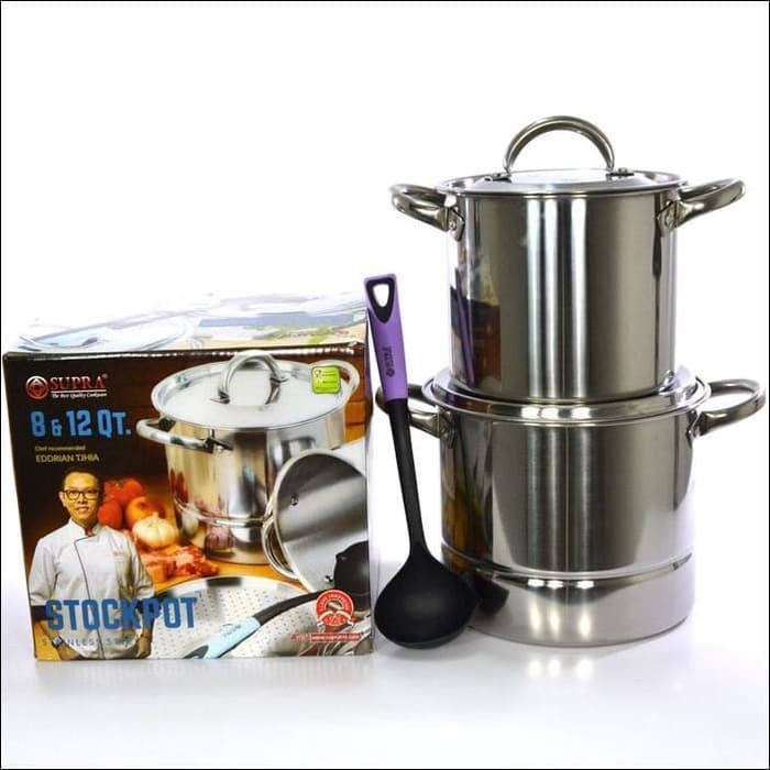 PANCI STOCKPOT SUPRA STOCKPOT STAINLESS STOKPOT SUPRA PANCI STOKPOT 8/12QT SUPRA