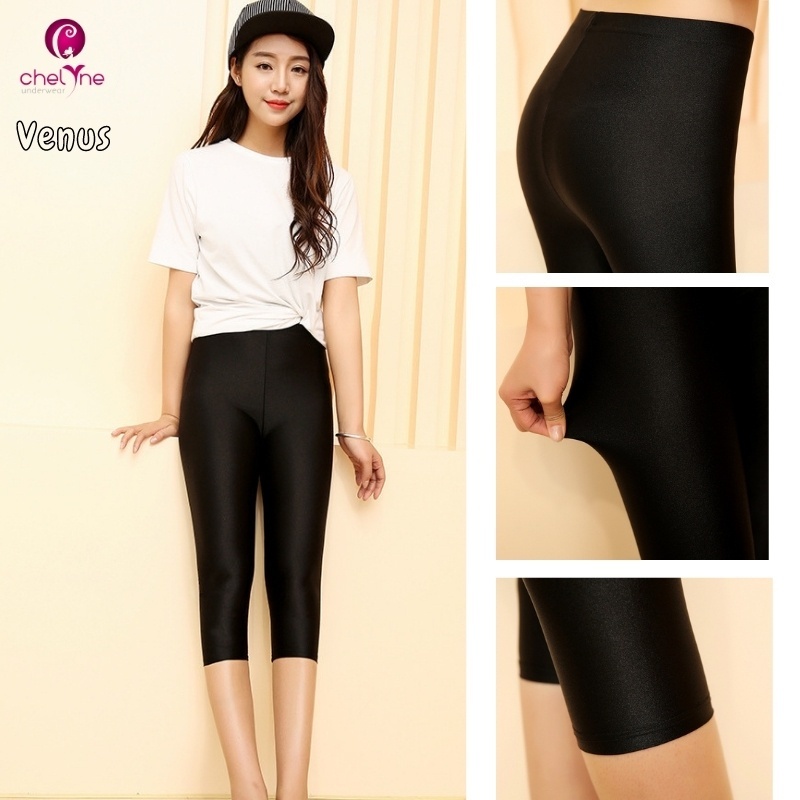 Legging Chelyne Kilap Premium Celana 3/4 Capri size L-XL Venus by Chelyne