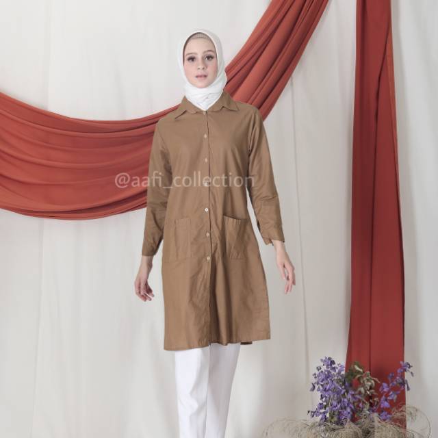 Atasan Baju Wanita Anjani Tunik Muslim