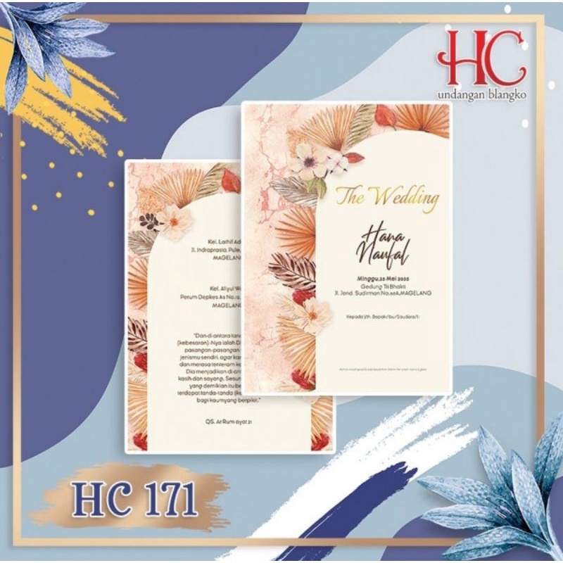 HC 171 blangko Undangan Nikah Khitan