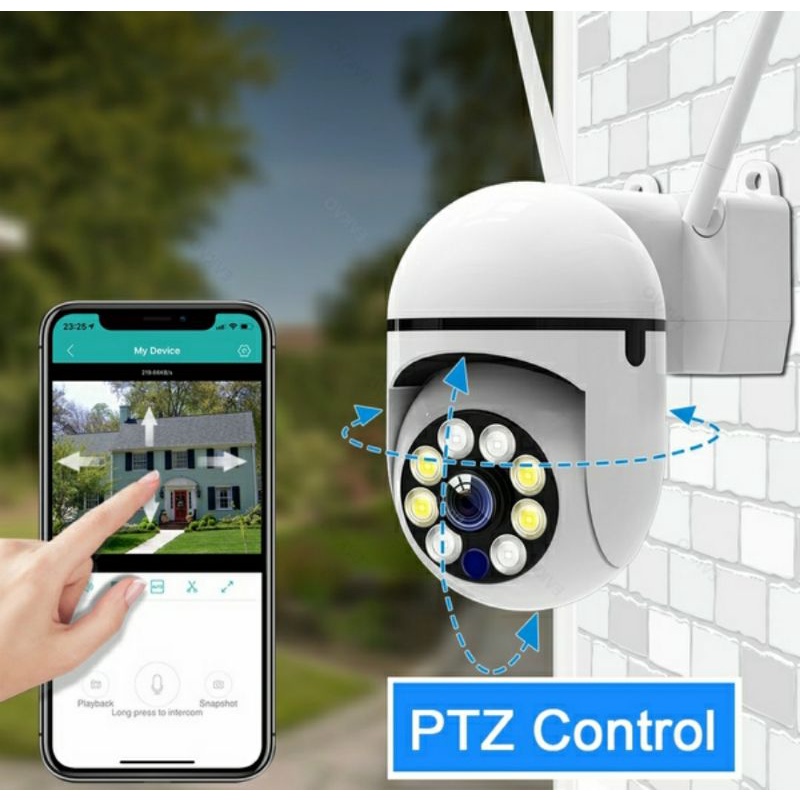 ip camera speed dome mini/cctv ptz 8MP wireless malam berwarna