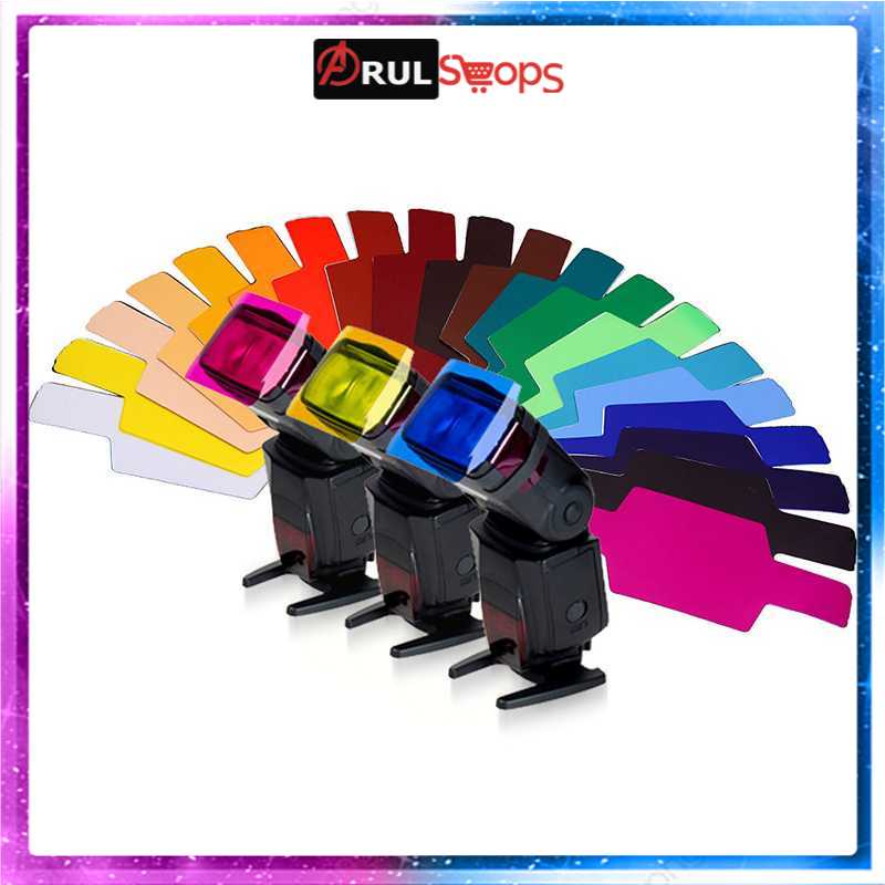 Photography Color Filter Card 20 Color for DSLR Flash