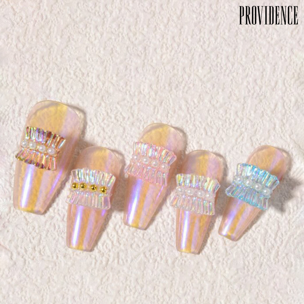 Providence 3pcs / Kantong Stiker Decal Motif Natal Bahan Resin Untuk Dekorasi Nail Art / Salon