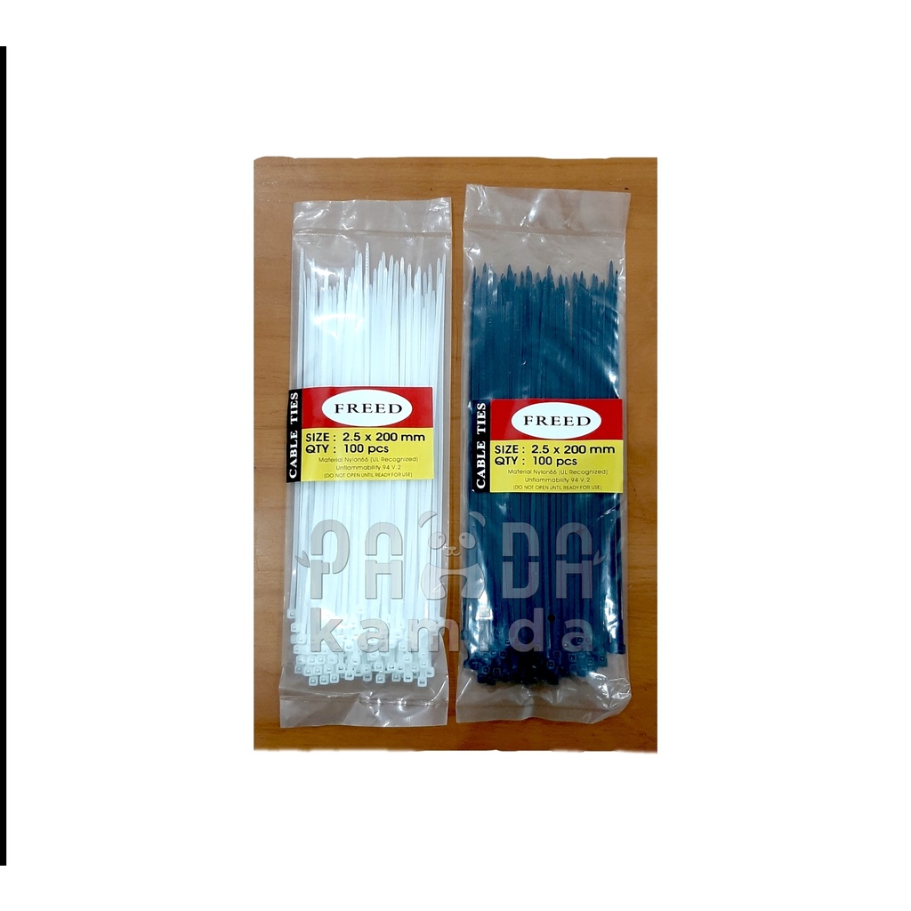 

100pcs Kabel Ties / Cable Ties / Kabel Tis FREED 20 cm