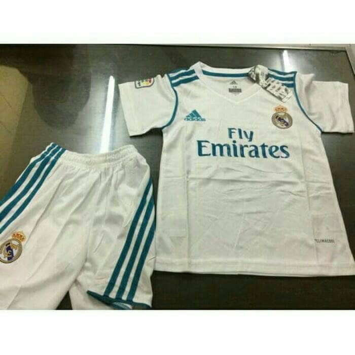 JERSEY BOLA KIDS / ANAK REAL MADRID HOME NEW 17/18 GRADE ORI