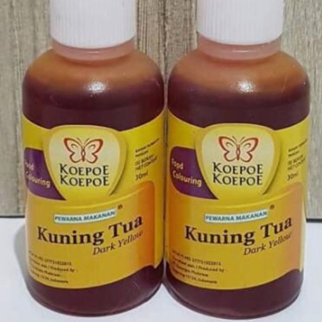 

Koepoe Koepoe Pewarna Makanan Kuning Tua