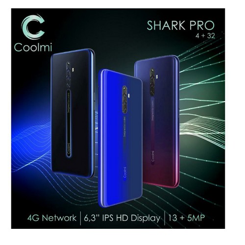 Smartphone COOLMI SHARK PRO 4G LTE 6.3 INCH RAM 4GB ROM 32GB