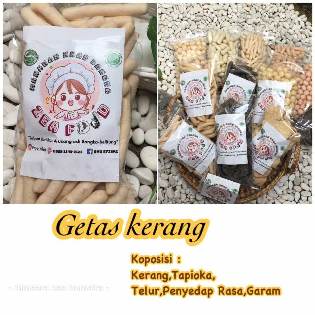 

Getas kerang / snack bangka / kerupuk kerang