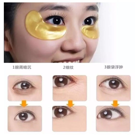 TERMURAH - 10 Pcs !!! Masker Mata Collagen Crystal Eye Mask ORIGINAL / Masker Mata Gold Collagen Emas / Masker Mata Panda Kantung / Masker Mata Untuk Tidur / Eye Patch Mask Masker Organik Anti Kerut Melembabkan Skincare Masker Wajah ORIGINAL