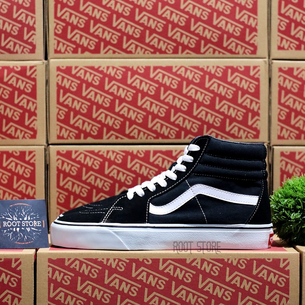 VANS SK8 HI BLACK WHITE / VANS SK8 HIGH CLASSIC