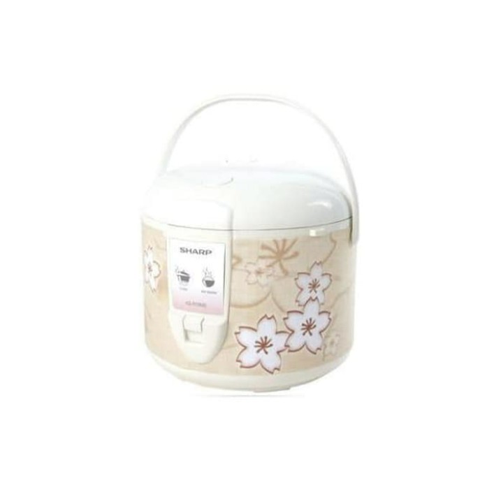 Sharp KSR18MS Magic Com 1.8 Liter 390 Watt Rice Cooker Motif Bunga