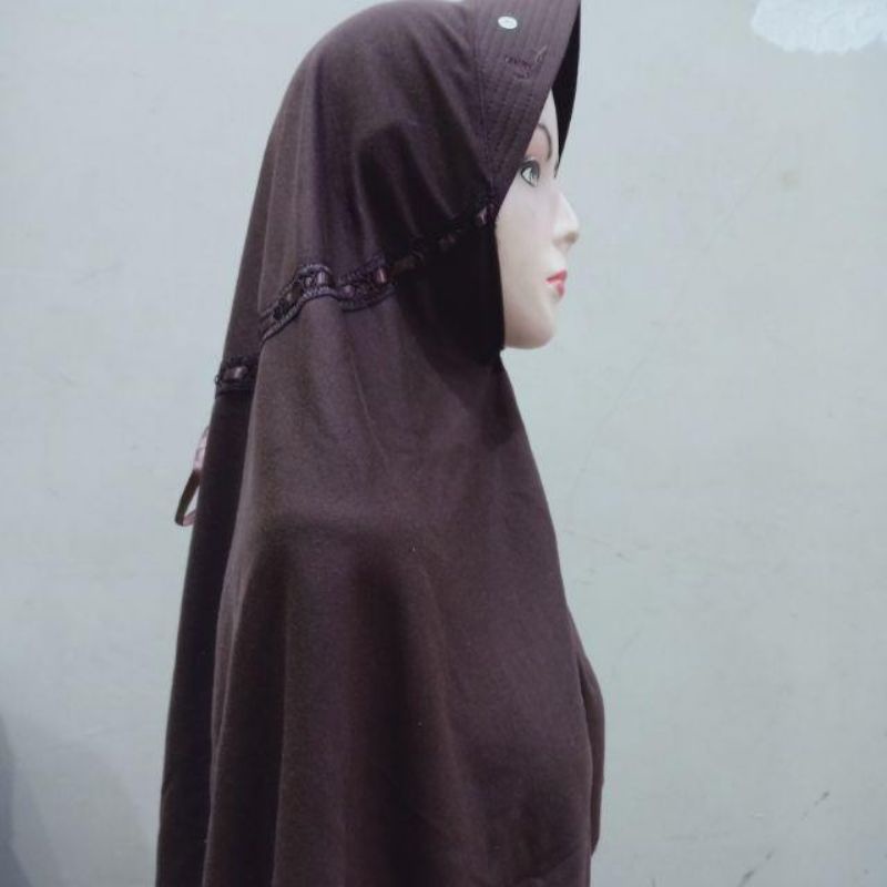 HIJAB SEKOLAH SD,SMP,SMA / ilbab sekolah serut / Rabbani anakJilbab sekolah SD standar (M) // serut pita-2