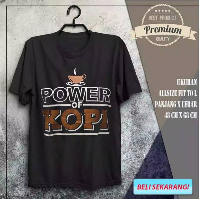 Kaos pria kopi