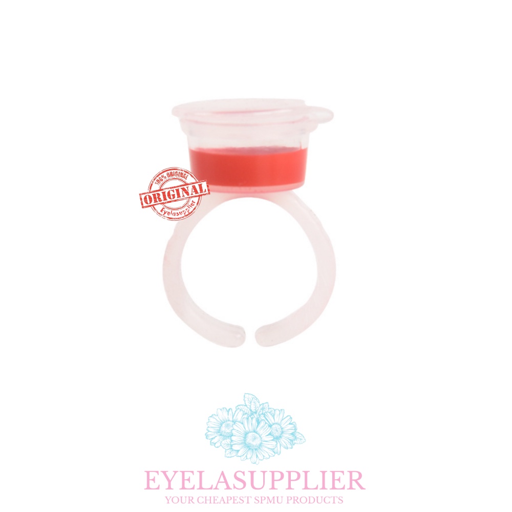 Ring Cup Wadah Tinta Lem Holder Tutup Sulam Alis Bibir Eyelash Extension Glue Cap Lid Tattoo Ink