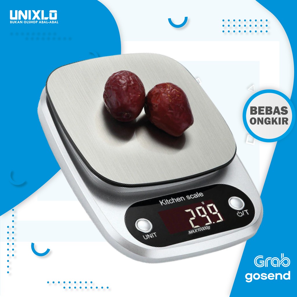 Timbangan Digital Dapur 10 kg Premium untuk Kue Buah Koin Original Bergaransi